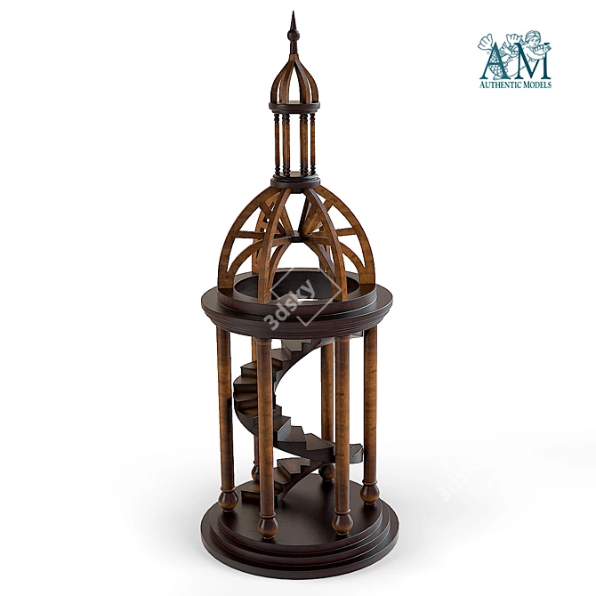 Antica Bell Tower - Authentic 86cm 3D model image 1