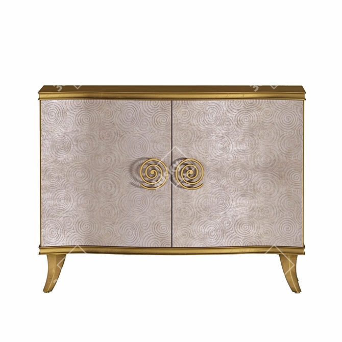 Gilded Elegance Chest 3D model image 2