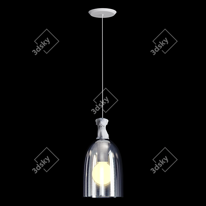 Chic Canine Lamp by Antoine Laverdiere 3D model image 3
