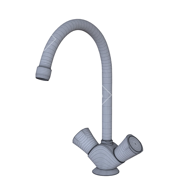 Grohe Costa L Wall-Mounted Sink Mixer 3D model image 2