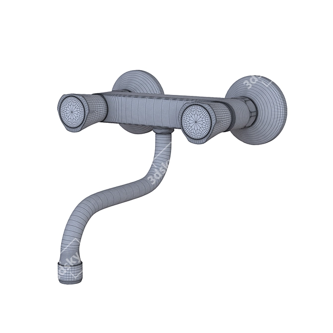 Grohe Costa L Wall-Mounted Sink Mixer 3D model image 3