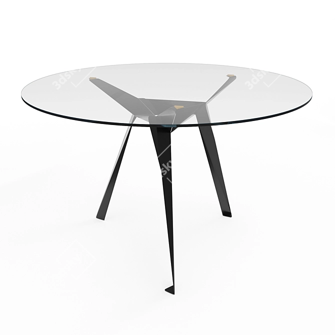 Origami Table: Stylish Folding Furniture 3D model image 2