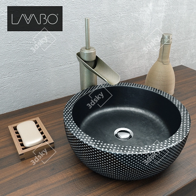 Elegant Lavabo Sink 3D model image 1