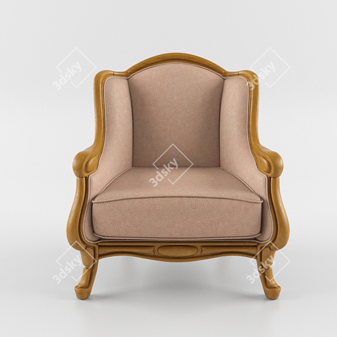 Italian Classic Armchair: Baily Tonin Casa 3D model image 2