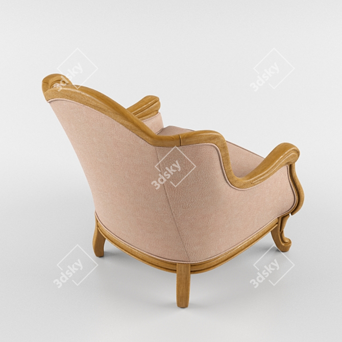 Italian Classic Armchair: Baily Tonin Casa 3D model image 3