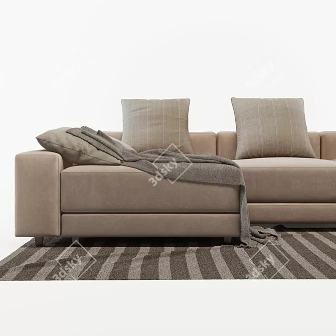 Luxury Bell'Arte Sofa 3D model image 3