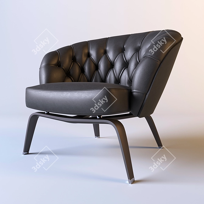 Elegant Minotti Winston Armchair 3D model image 1