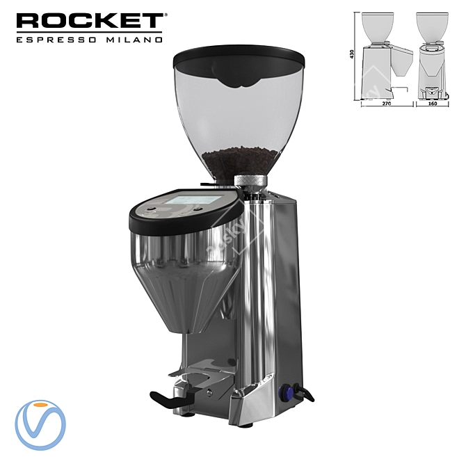 Rocket Espresso Macinatore Fausto Grinder 3D model image 1