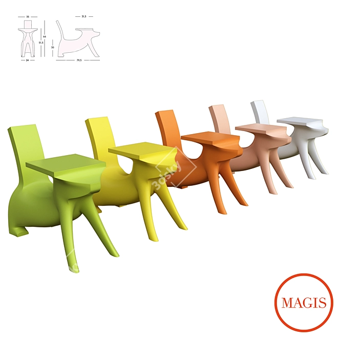 Magis Corona Render Kit: Perfect for Children's Playrooms 3D model image 2