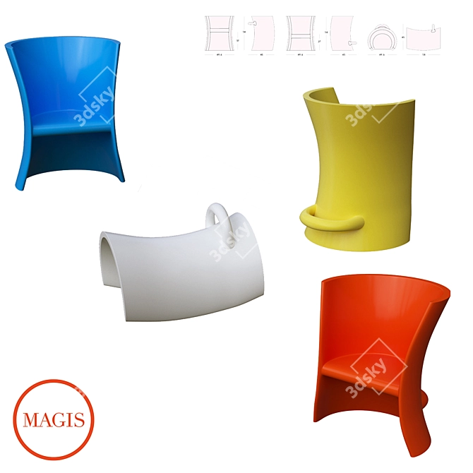 Magis Corona Render Kit: Perfect for Children's Playrooms 3D model image 3