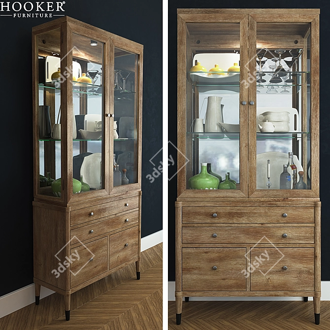 Versatile 7H Utility Credenza 3D model image 3