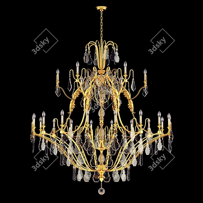 Georgian Chandelier by Christopherhyde 3D model image 1