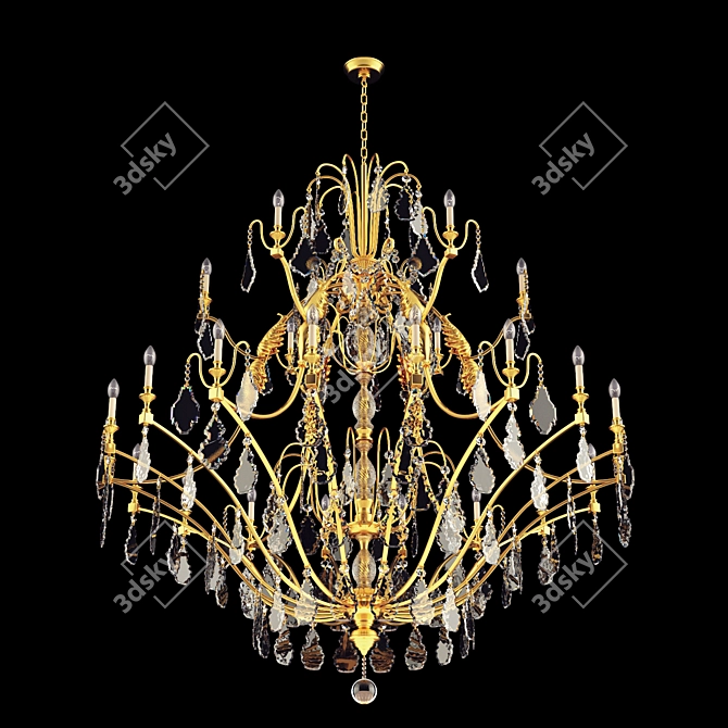 Georgian Chandelier by Christopherhyde 3D model image 2