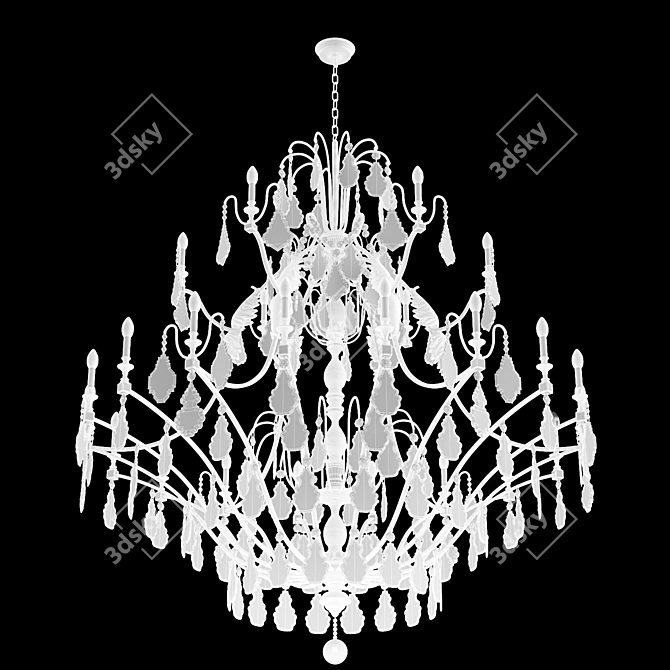 Georgian Chandelier by Christopherhyde 3D model image 3