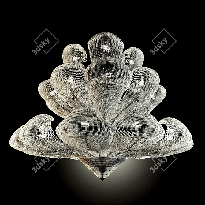  Murano Glass 1651s Chandelier 3D model image 1