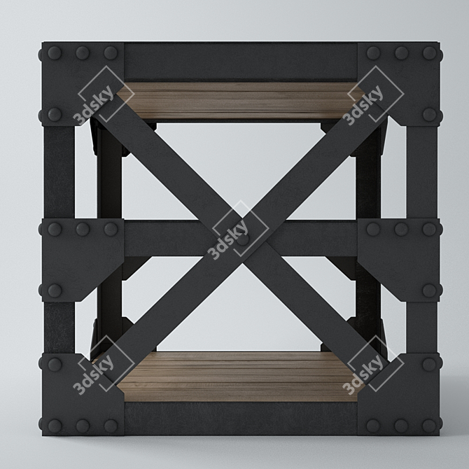 Minimalist Sebastian Side Table 3D model image 2