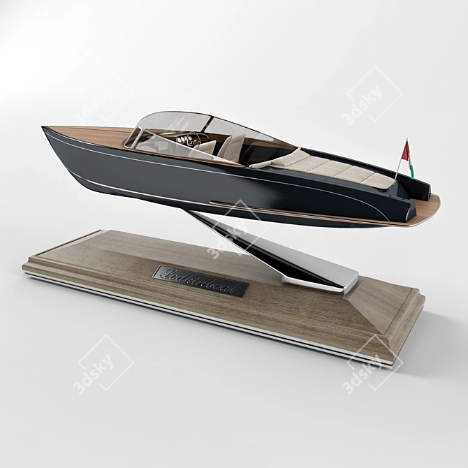 Seafarer's Delight - Delicate Boat Model 3D model image 1