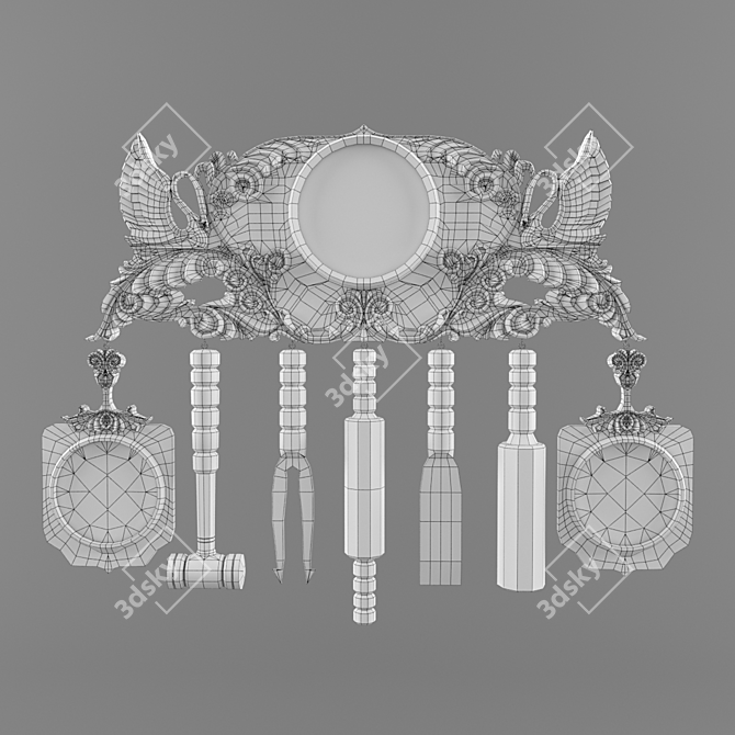 Open Concept Decor Set 3D model image 2