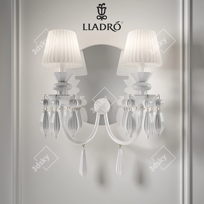 Lladro Belle de Nuit: Striking Wall Elegance 3D model image 1