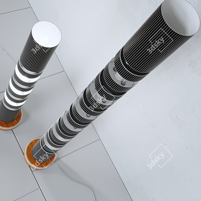 Elegant Totem Lamp: Illuminate Your Space 3D model image 3
