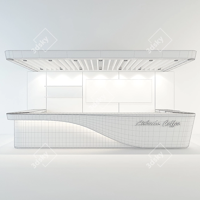 Versatile Bar Counter for Retail Spaces 3D model image 3