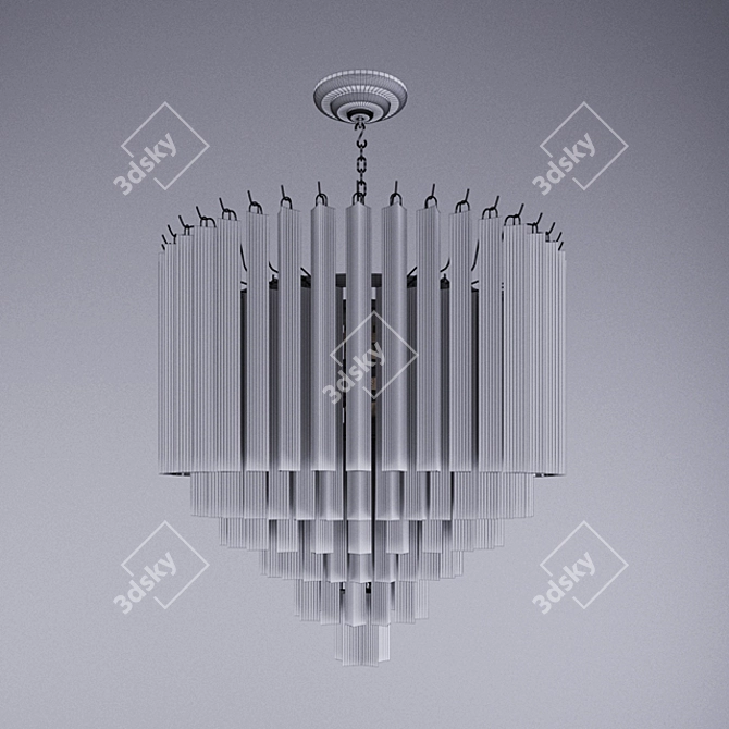 Elegant Eichholtz Nova Chandelier 3D model image 3