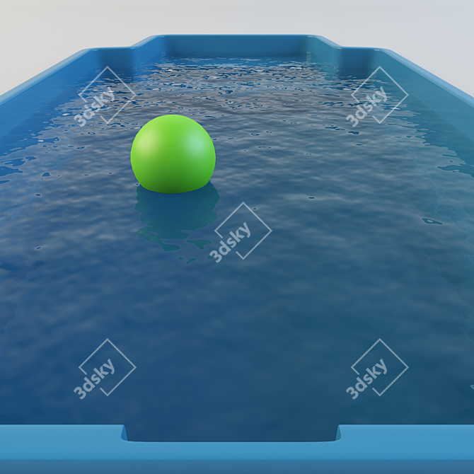 6000mm x 3000mm x 1700mm Composite Pool 3D model image 2