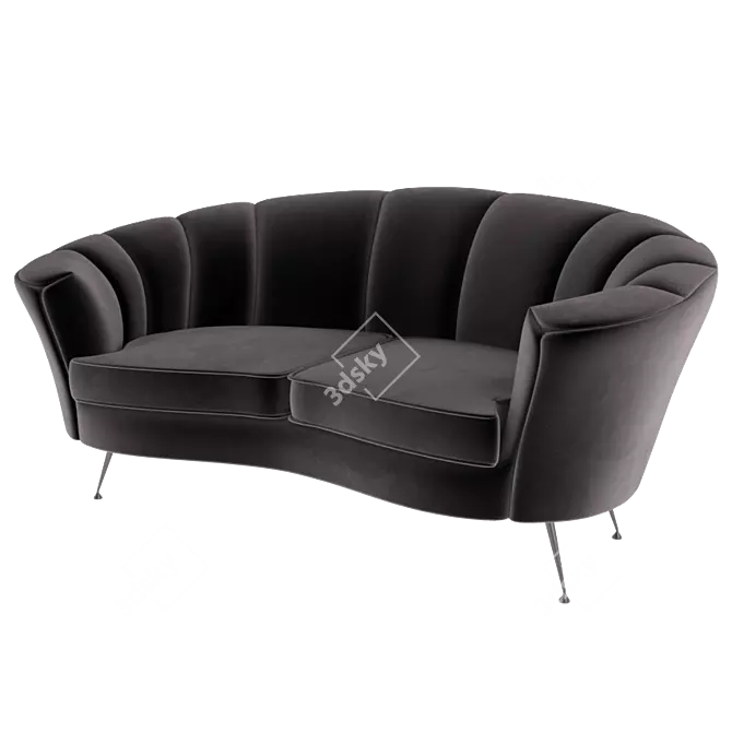 Elegant Treviso Divan 3D model image 2