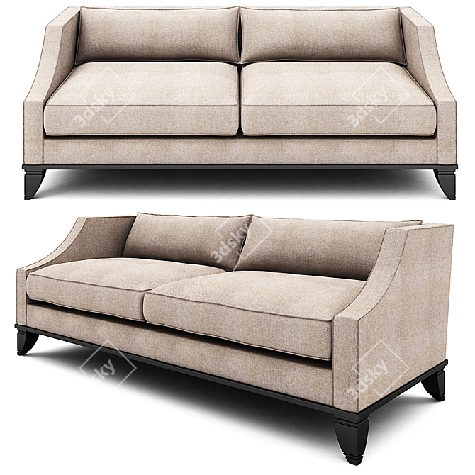 Sleek Modern Faust Sofa: Art.40043 3D model image 2