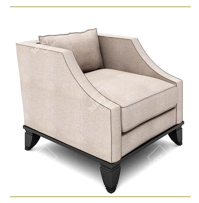 Opera Contemporary Faust Armchair 3D model image 2