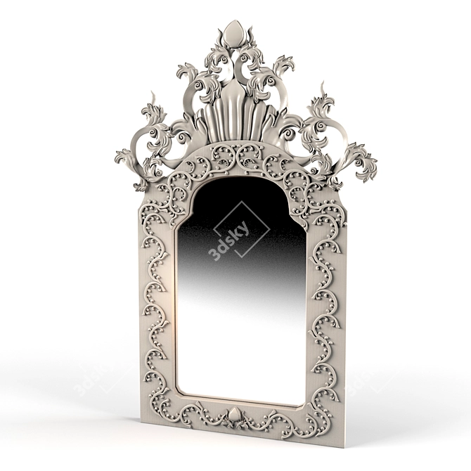 Reflective Flooring: Unique Mirror Enhances Any Space 3D model image 1