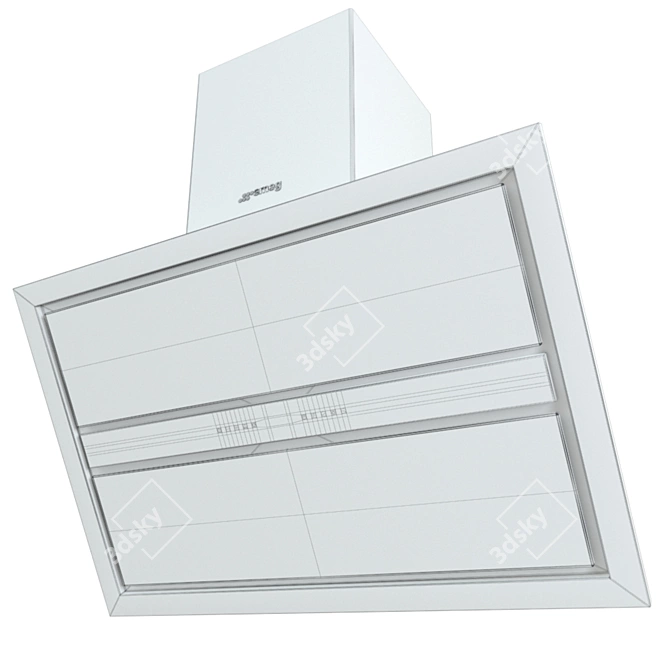 SMEG Wall Hood - Elegant and Powerful 3D model image 3