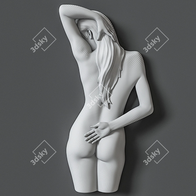 Enchanting Embrace Wall Art 3D model image 2