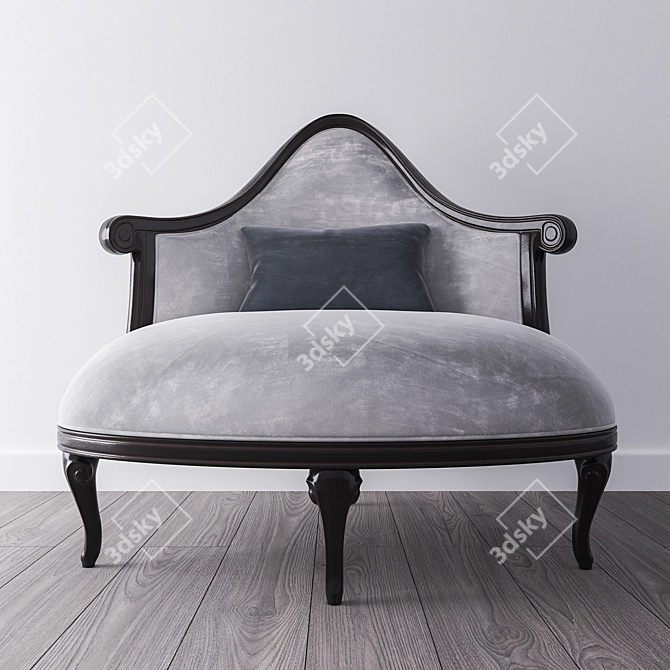 Elegant Veranda Armchair: Isabella Costantini 3D model image 1