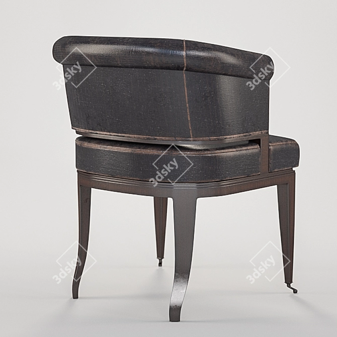 Luxury Leather George Smith Chair 3D model image 2