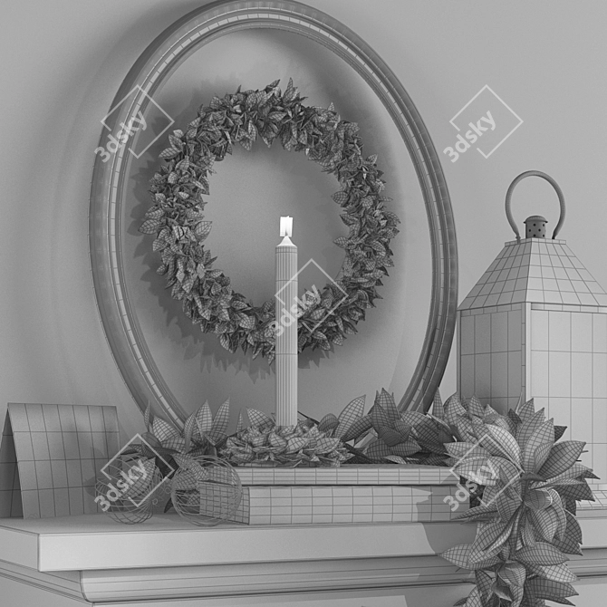 Zara Home Christmas Decor Set 3D model image 3