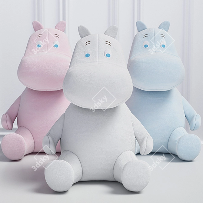 Moomintroll and Snork Adventure Set 3D model image 1