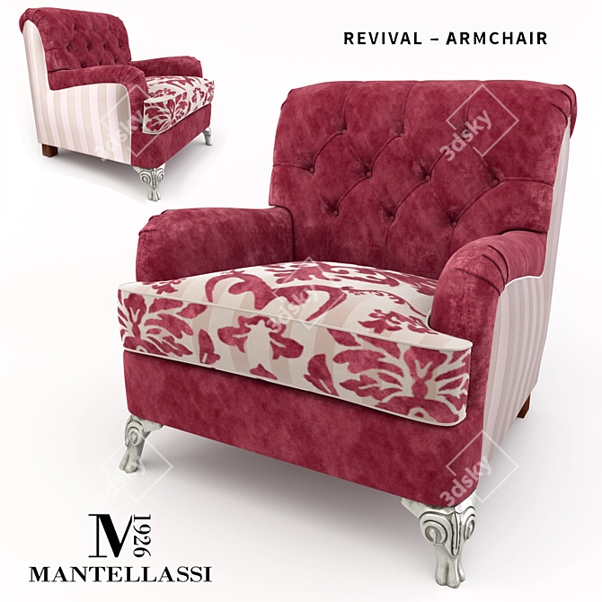 Revival Armchair: Modern Elegance Meets Comfort 3D model image 1