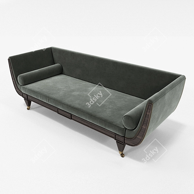 Elegant Hanbury Sofa: Timeless Luxury 3D model image 2