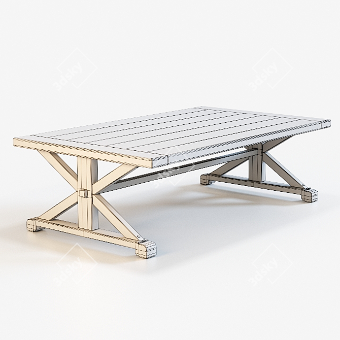 Eichholtz Table - Modern Design, 140x240cm 3D model image 3