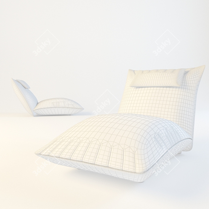 Elegant Alberta Bellavita Armchair 3D model image 2