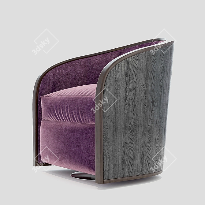 Cafe Comfort Armchair 3D model image 2