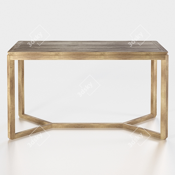 Sleek Azur Table 3D model image 2