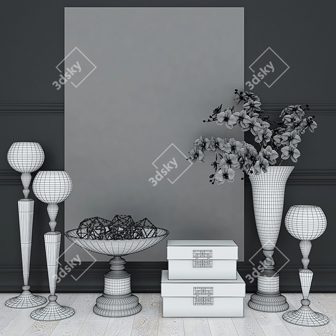 Designer's Delight: Decorative Set 13 3D model image 2
