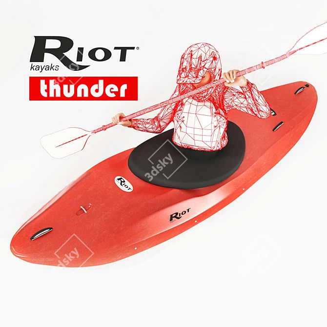 Riot Thunder Kayak - The Ultimate Water Adventure 3D model image 2