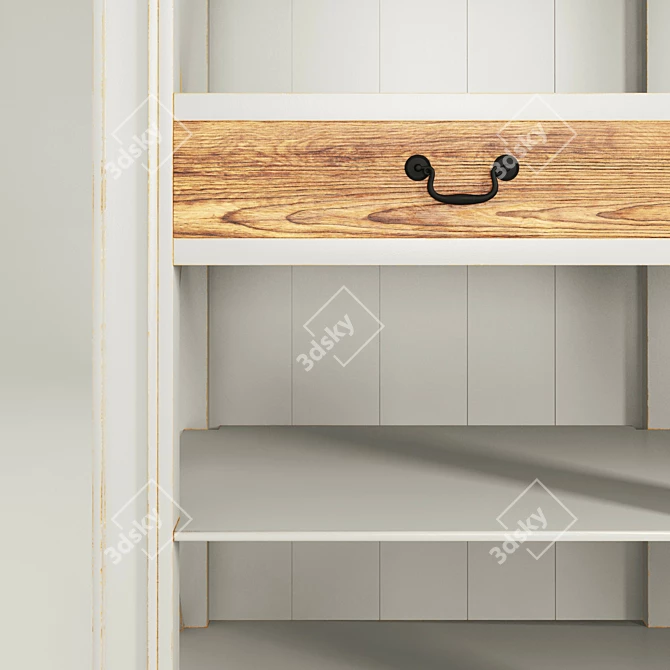 Full House Modern White Coat Rack 3D model image 2