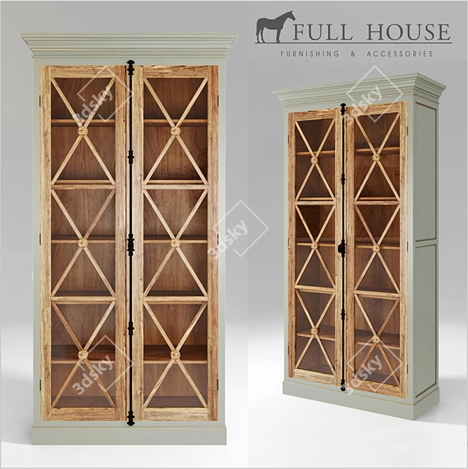 Modern Full House Wardrobe 3D model image 1