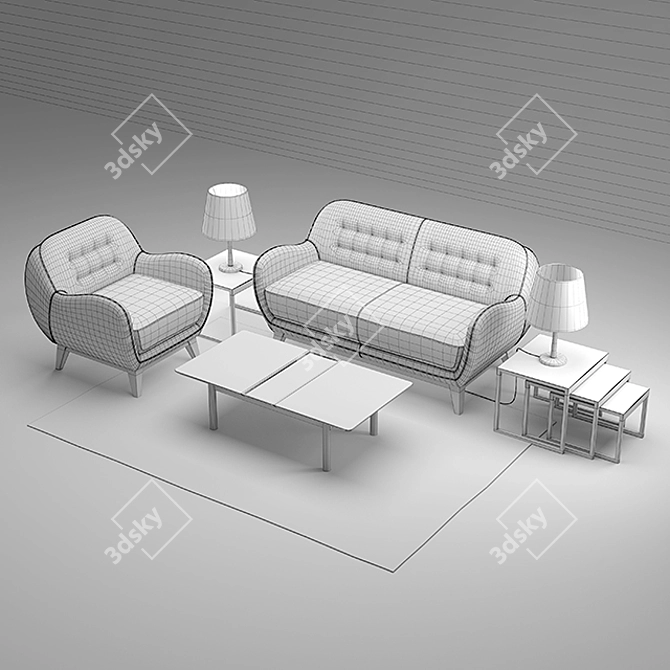 Modern Home Furnishings: Baltazar II, Elia, Klio, Pip, Icone 3D model image 3