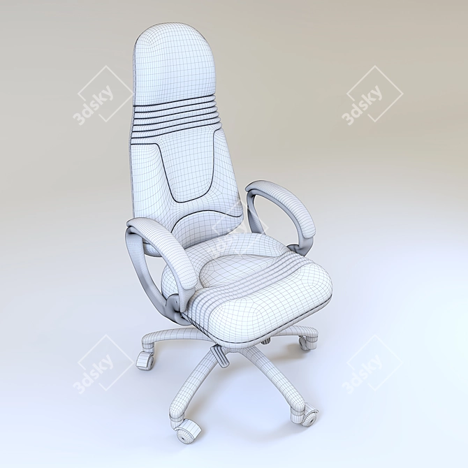 Obusforme High Back Armchair: Ultimate Comfort 3D model image 2