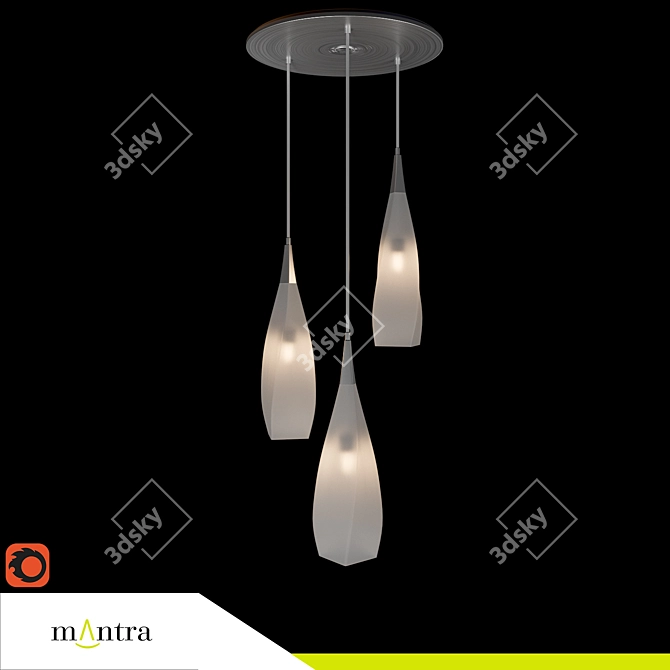 Minimalist Pendant Light: Mantra Neo 3573 3D model image 1